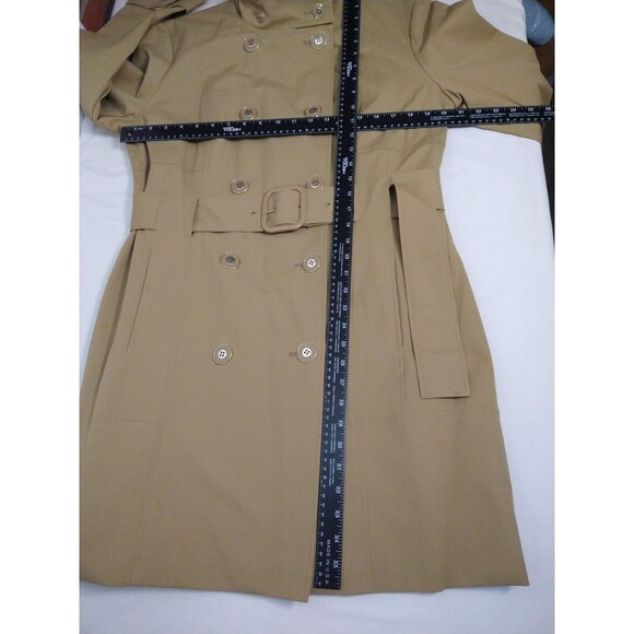 NWT New York & Company 7th Avenue Design Studio Size XL Coat Brown Tan Buttons - Picture 8 of 15
